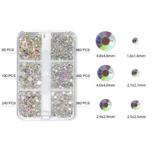 Piedras para decoración caja de 6 tamaños RF-02, Beautilux
