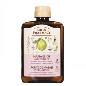 Aceite para Masaje Anticelulítico con aceite de Cipres Enebro y Lavanda, Green Pharmacy 200ml