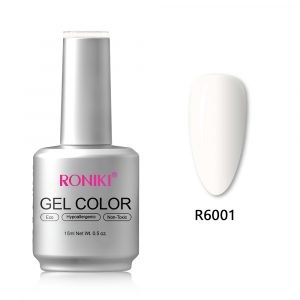 HEMA & TPO Free Esmalte semi R6001 (Blanco), 15ml RONIKI Professional