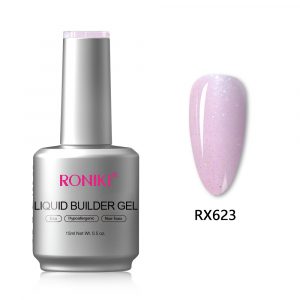 HEMA & TPO Free Bottle Gel RX623(Glitter), 15ml RONIKI Professional