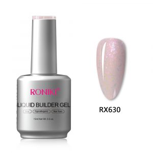 HEMA & TPO Free Bottle Gel RX630(Glitter), 15ml RONIKI Professional