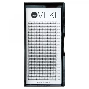 VEKI Pestañas Volumen 4D, 0.07, Curva D, 12mm