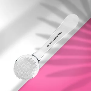 Cepillo de manicura para eliminar el polvo de las uñas con tapa, DBE-01 STALEKS EXPERT