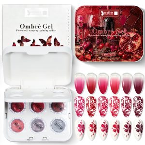Set de Geles Nail Art 6 Colores | Decoración de Uñas, BOG-0712 Beautilux