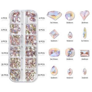 Piedras para decoración caja de 12 formas RP-03, Beautilux