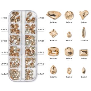 Piedras para decoración caja de 12 formas RP-04, Beautilux